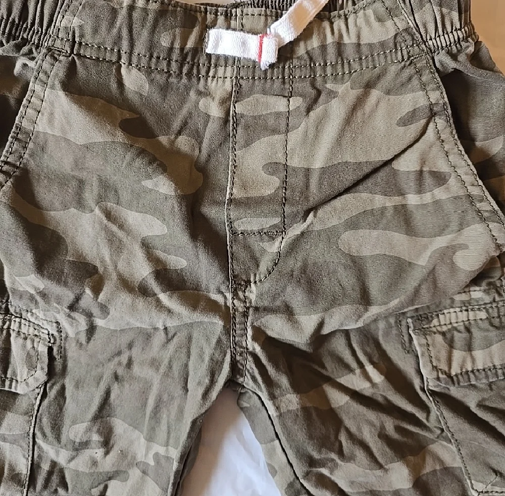 Carters Boy's Camouflage Cargo Shorts - Olive Green